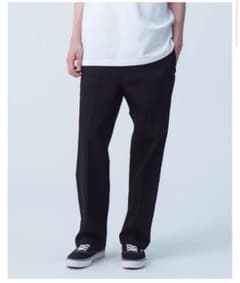 ロンハーマン　オーガニックコットン ストレートフィット パンツ　ブラック ロンハーマン オーガニックコットン ストレートフィット パンツ