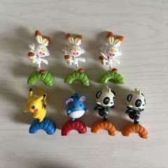 ポケモン ガチャガチャ 6体セット　ピカチュウ　ヒバニー　ヤンチャム　マリルのサムネイル