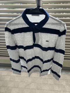 LACOSTE ラコステ ボーダー 長袖 ポロシャツ 4のサムネイル