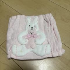 うさぎとくまの腹巻 ピンク ベビー用のサムネイル