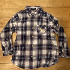 美品　klädkåp チェック柄 長袖シャツ 120のサムネイル