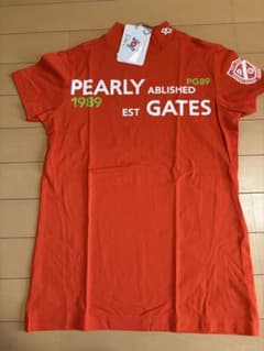 PEARLY GATES モックネックシャツ オレンジ - メルカリ