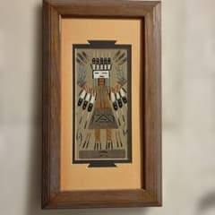 ナバホ族　Fred Hayes Navajo Sandpaintings 砂絵 Fred Hayes Navajo Sandpaintings 砂絵 - メルカリ