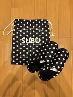 新品 未使用 SUBU スリッパ ルームシューズ ドット柄 収納袋付きのサムネイル