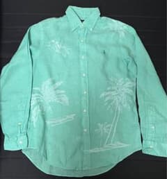 Ralph Lauren アロハシャツ ミントグリーン マイアミ 希少