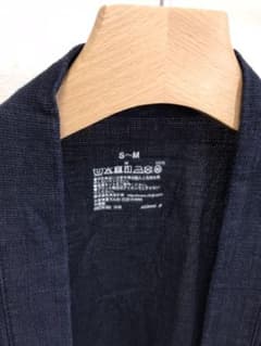 男女兼用　無印　はっぴ　S〜M ネイビーのサムネイル