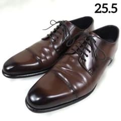 極美品　リーガル　ビジネスシューズ　外羽　ガラスレザー　本革　25.5㎝ 日本製 REGAL（リーガル） ビジネス 2504 NA プレーントウ メンズ ビジネス