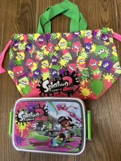 Splatoon 2 Lunch Box and Drawstring Bag Set