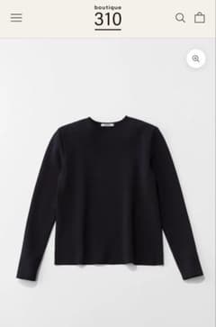 boutique310 佐藤佳菜子　肩で魅せるニット　半袖　ネイビー　S 佐藤佳菜子さん×uncrave(アンクレイヴ)LEEだけのコラボ服、完成