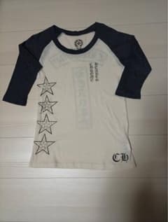 USA製クロムハーツ スタープリントラグラン3/4スリーブTシャツ 