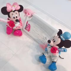 ミッキーミニー　ウエディング電報　ぬいぐるみ　ミラーボードのサムネイル