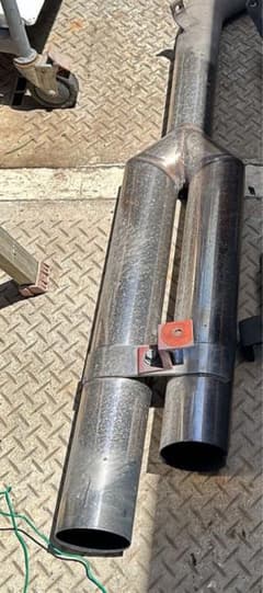 デコトラ マフラーエンド ダブルマフラー マニ割り ゴロゴロ