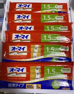 オーマイ スパゲッティ 1.5mm 500g×5袋のサムネイル