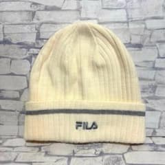 新品 フィラゴルフ ニット帽 オフホワイト FILA GOLF ニット F - 5