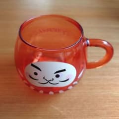 スターバックス　耐熱グラスマグ　だるまオレンジのサムネイル