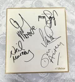 GARY MOORE ゲイリー・ムーア サイン入り色紙 ゲイリームーア サイン色紙 gary moore - メルカリ