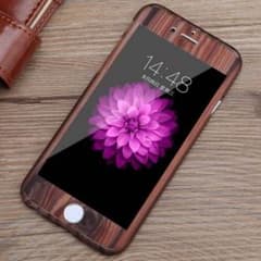 iPhoneSE 5 5s ケース360度 カバー プロテクト シンプルウッドのサムネイル