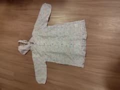 キッズ 花柄レインコート 120cmのサムネイル