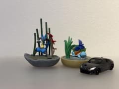ぽけっとBONSAI ルカリオ ゼニガメ 2点セット フィギュア 箱なしのサムネイル