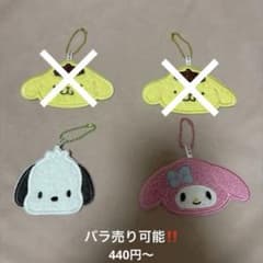 サンリオラグマット風キーホルダー(ポチャッコ、ポムポムプリン、マイメロ)のサムネイル