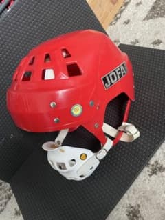 JOFA アイスホッケーヘルメット 赤 - メルカリ