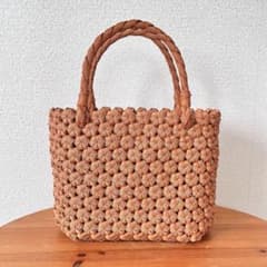 花結び編みのかごバッグ✳︎のサムネイル