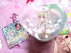キミとアイドルプリキュア　ズキューン　ハート型クリアポーチ　シール　名探偵