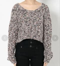 EMODA ショートルーズワイドニット（ホワイト）