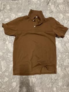 GU ポロシャツ メンズ　ブラウンのサムネイル