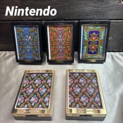 新品未使用】任天堂 花柄トランプ ALL PLASTIC 昭和レトロ 当時物