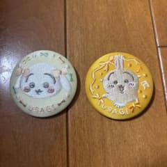 ちいかわ 刺繍缶バッジビスケット2 うさぎのサムネイル