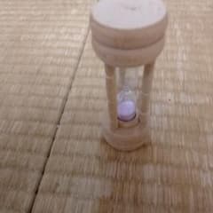木製ミニ砂時計 紫色の砂のサムネイル