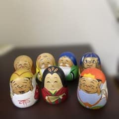 七福神 木彫り 置物 7体セット - メルカリ