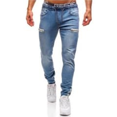 【値下げセール】メンズサルエルパンツ ストレッチデニム スウェット　ジョガーのサムネイル