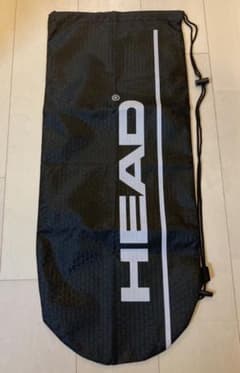 ☆新品未使用☆head❗️ヘッド　テニスラケット　袋　巾着タイプ　黒のサムネイル