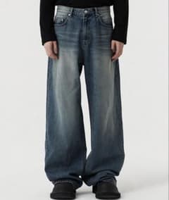 い*様 Signature wide denim pants blue DNSRのサムネイル