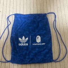 adidas x ape・メッシュバック・ナップサック・リュック・ブルー・青