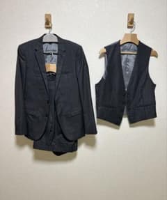 MALE&Co. タカキュー　ストライプ柄 テーラードジャケット ベスト セットのサムネイル