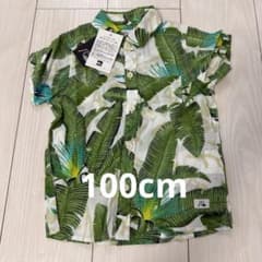 QUIKSILVER 100cm キッズ 半袖シャツ ボタニカル柄のサムネイル
