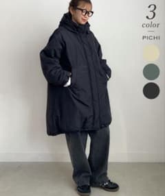 PICHI 黒 マウンテンコート WEB完売商品のサムネイル