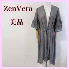 【美品】シアーロングカーディガン/グレーのサムネイル