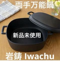 【新品未使用】岩鋳 Iwachu 両手万能鍋 黒焼付 IH 南部鉄器 21080 61F4DSuBpFL._AC_UF350,
