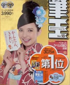 筆王　美筆 Ver.18 CD+DVD版のサムネイル