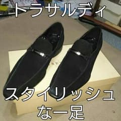 早い者勝ち！「新品」TRUSARDI 本革スエード シューズ,２５㎝のサムネイル