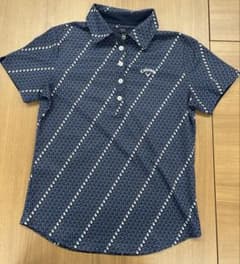 Callaway レディース シャツ M ネイビー ストライプのサムネイル