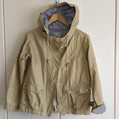 BEAMS HEART マウンテンパーカー ベージュ ストライプ裏地のサムネイル