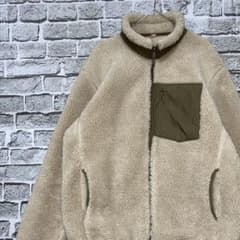 유니클로 보어 지퍼 업 양털 재킷 베이지 L 1028