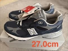 【新品未試履】New Balance 993 ネイビー 27.0cm 国内正規品のサムネイル