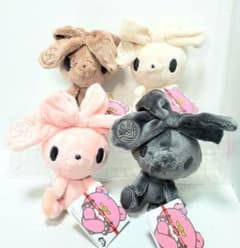 チャックスGP 汎用うさぎ ぬいぐるみ マスコット 4点まとめ売り チャックスGP 汎用うさぎ ぬいぐるみマスコット ベージュカラー 全4