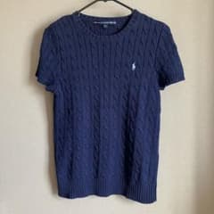 【週末セール】RALPH LAUREN SPORT ニット 半袖 ネイビー Lのサムネイル